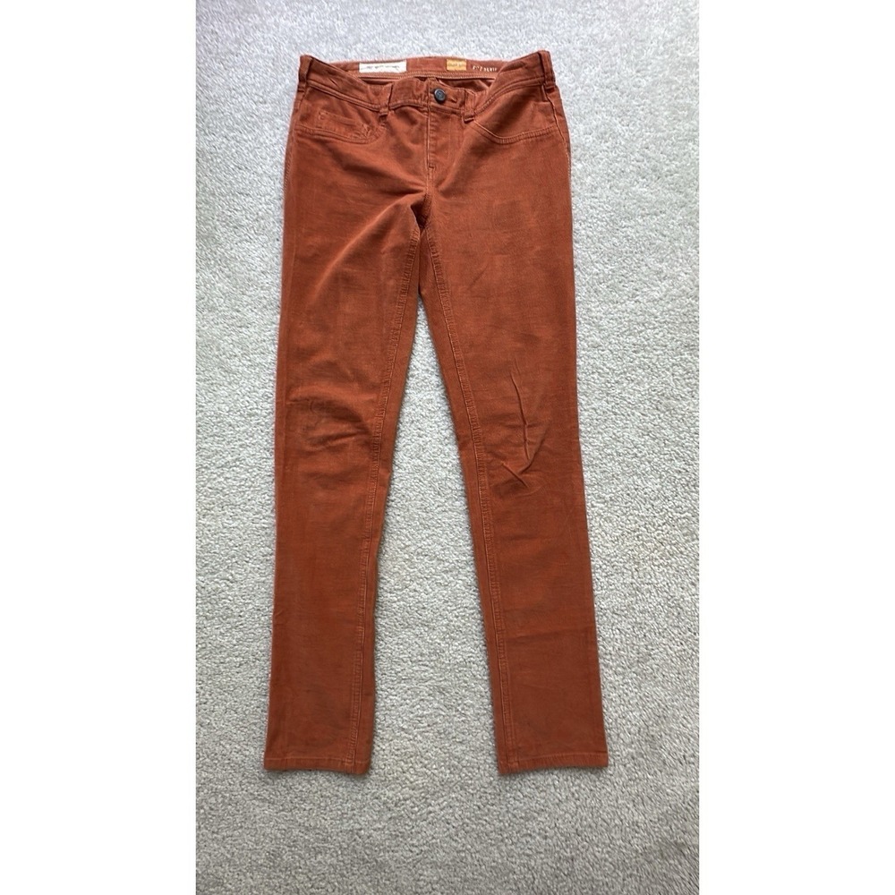 Anthropologie Pilcro Brown High Rise Skinny Corduroy Pants Size 28 - Picture 4 of 10